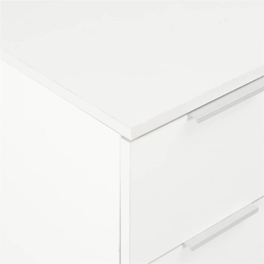 Sideboard High Gloss White 60x35x76 cm Chipboard
