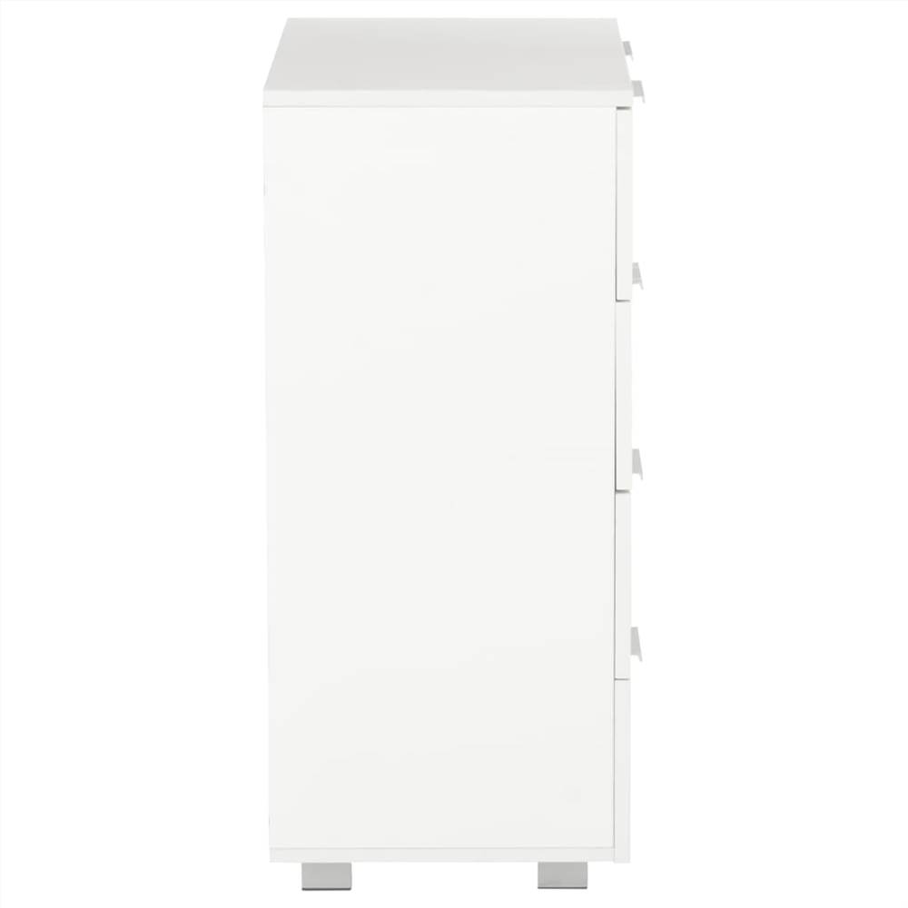 Sideboard High Gloss White 60x35x76 cm Chipboard