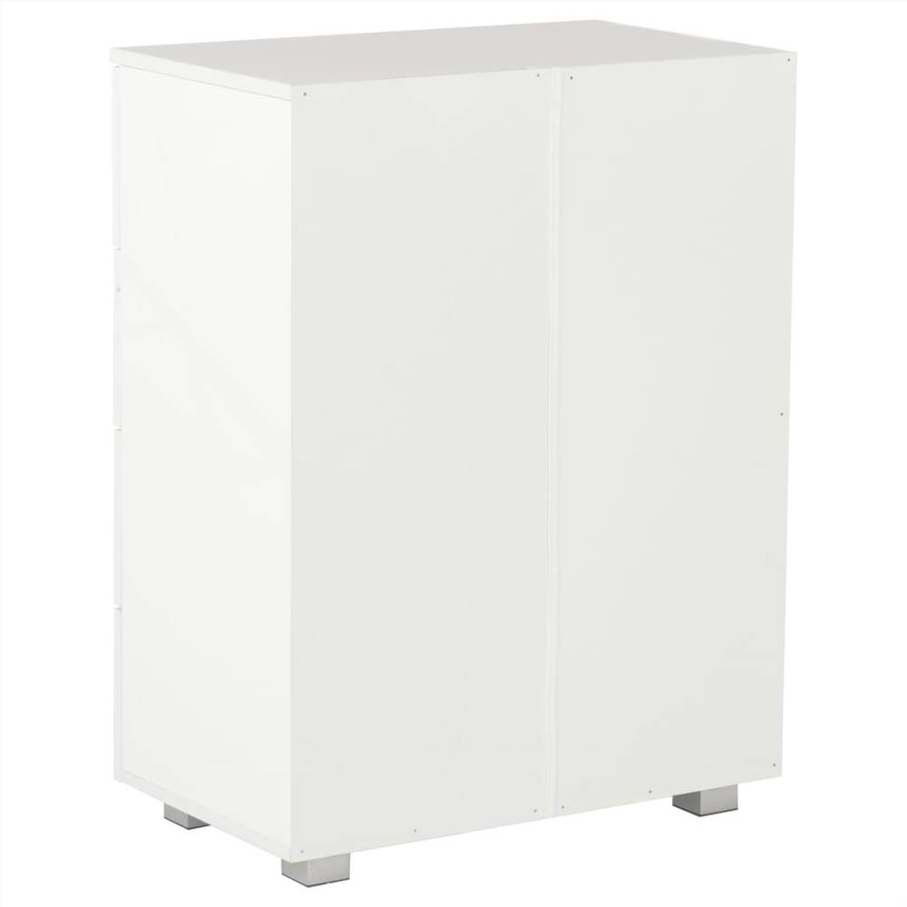 Sideboard High Gloss White 60x35x76 cm Chipboard