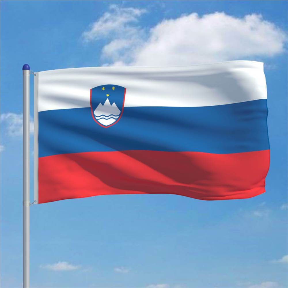 Slovenia Flag and Pole Aluminium 6 m