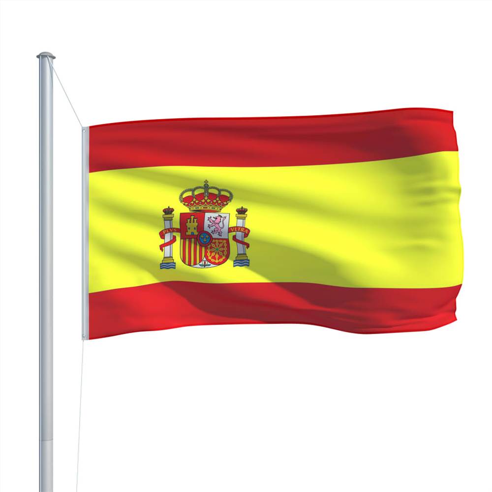 Spain Flag and Pole Aluminium 6,2 m