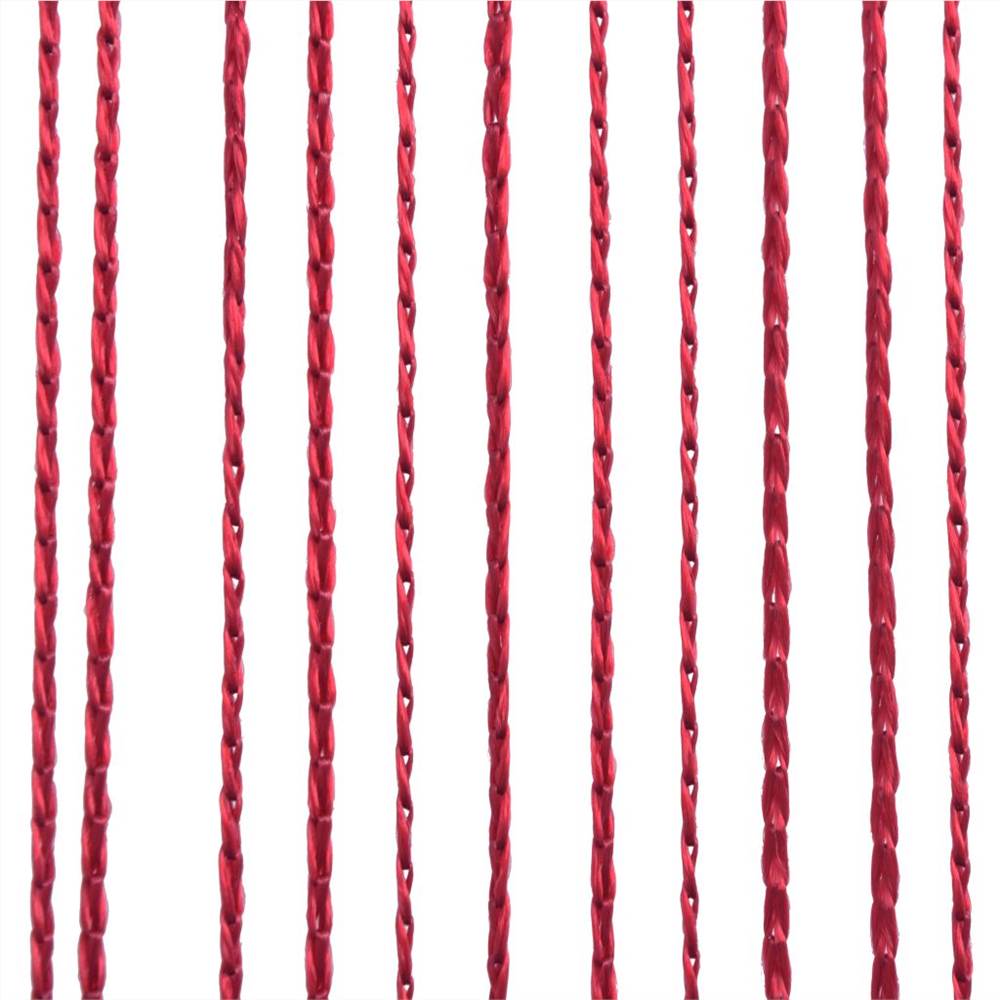 String Curtains 2 pcs 100x250 cm Burgundy