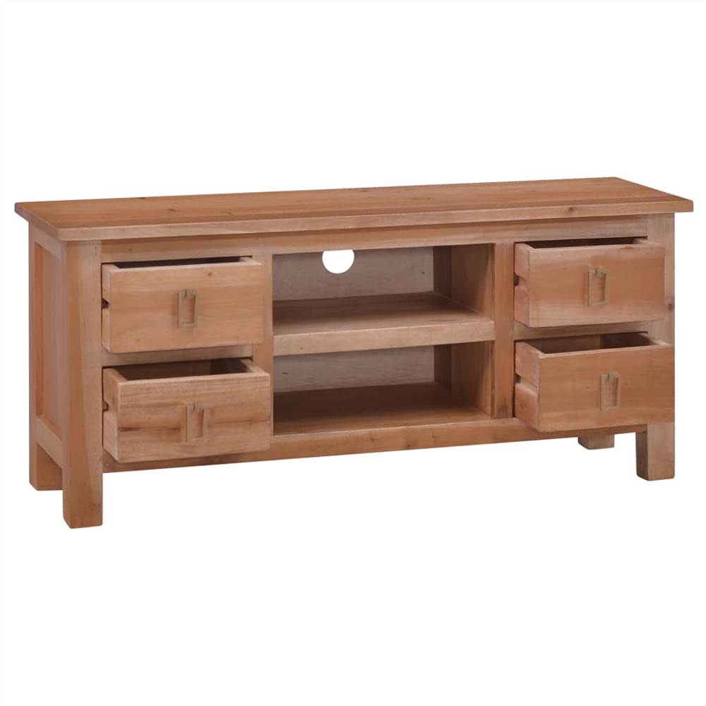 TV Cabinet 100x30x45 cm Solid Mahogany Wood