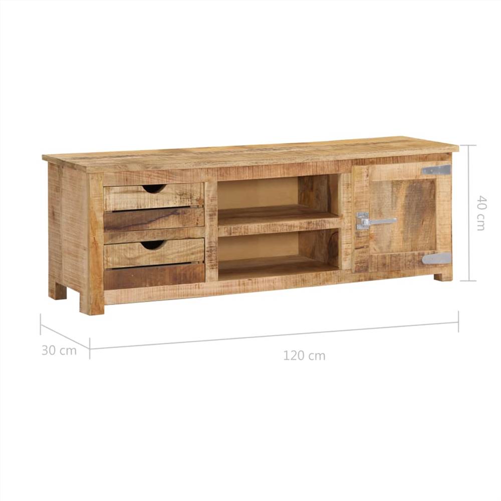 TV Cabinet 120x30x40 cm Solid Mango Wood