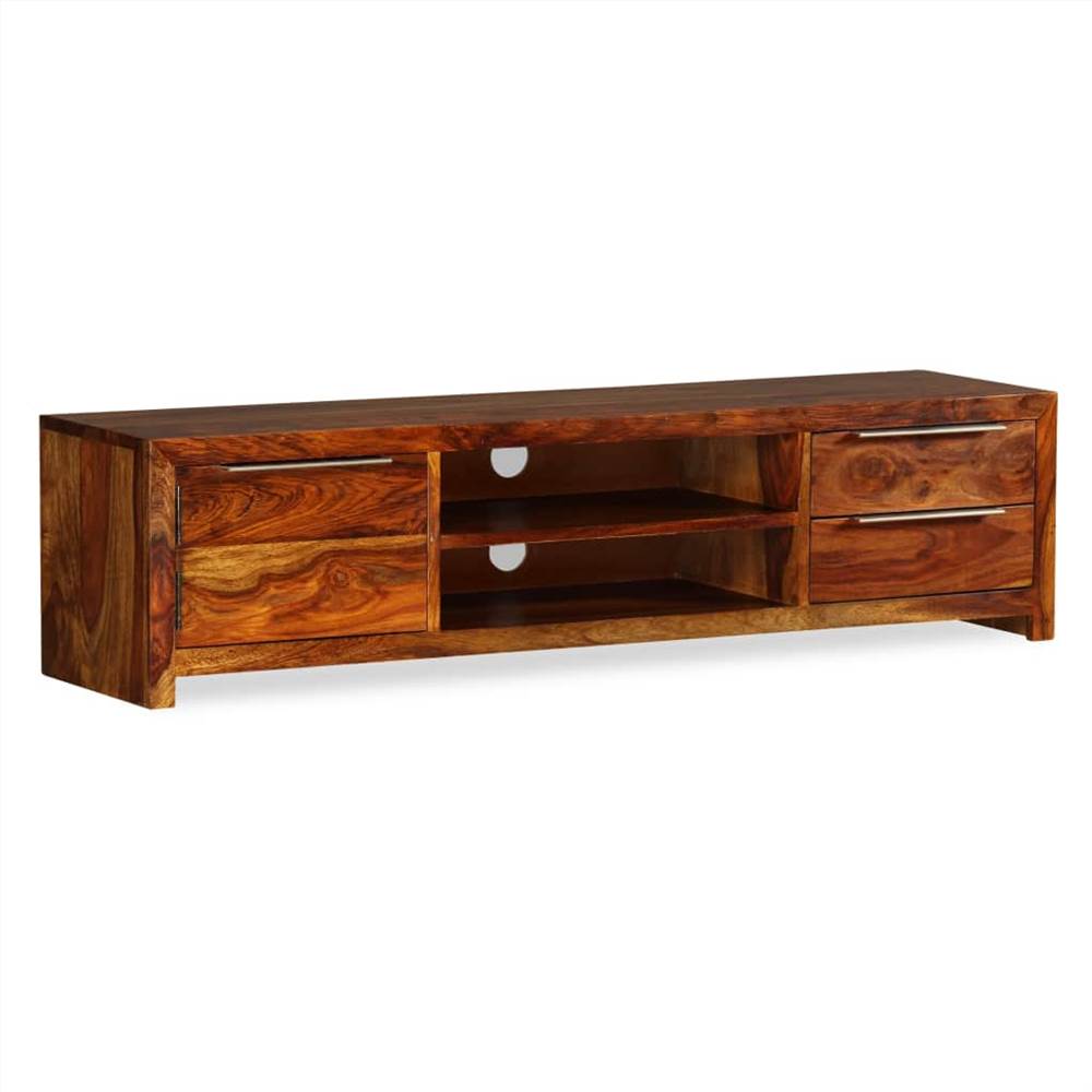TV Cabinet Solid Sheesham Wood 120x30x30 cm