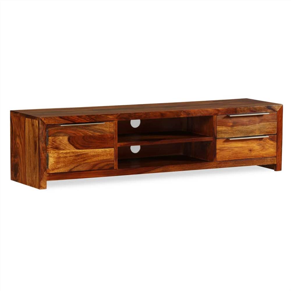 TV Cabinet Solid Sheesham Wood 120x30x30 cm