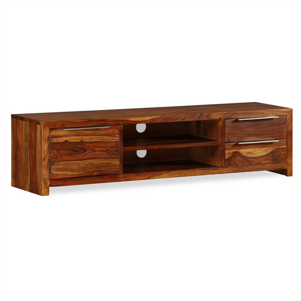 TV Cabinet Solid Sheesham Wood 120x30x30 cm