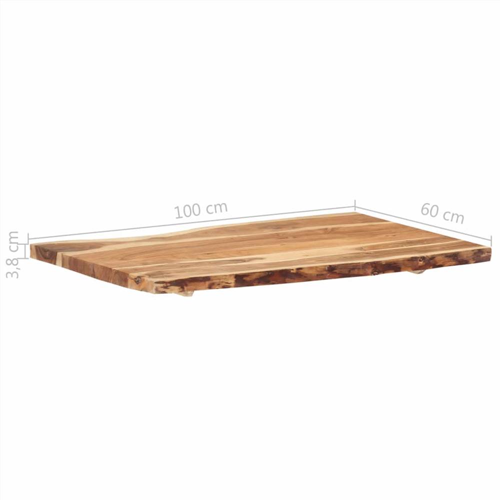 Table Top Solid Acacia Wood 100x60x3.8 cm