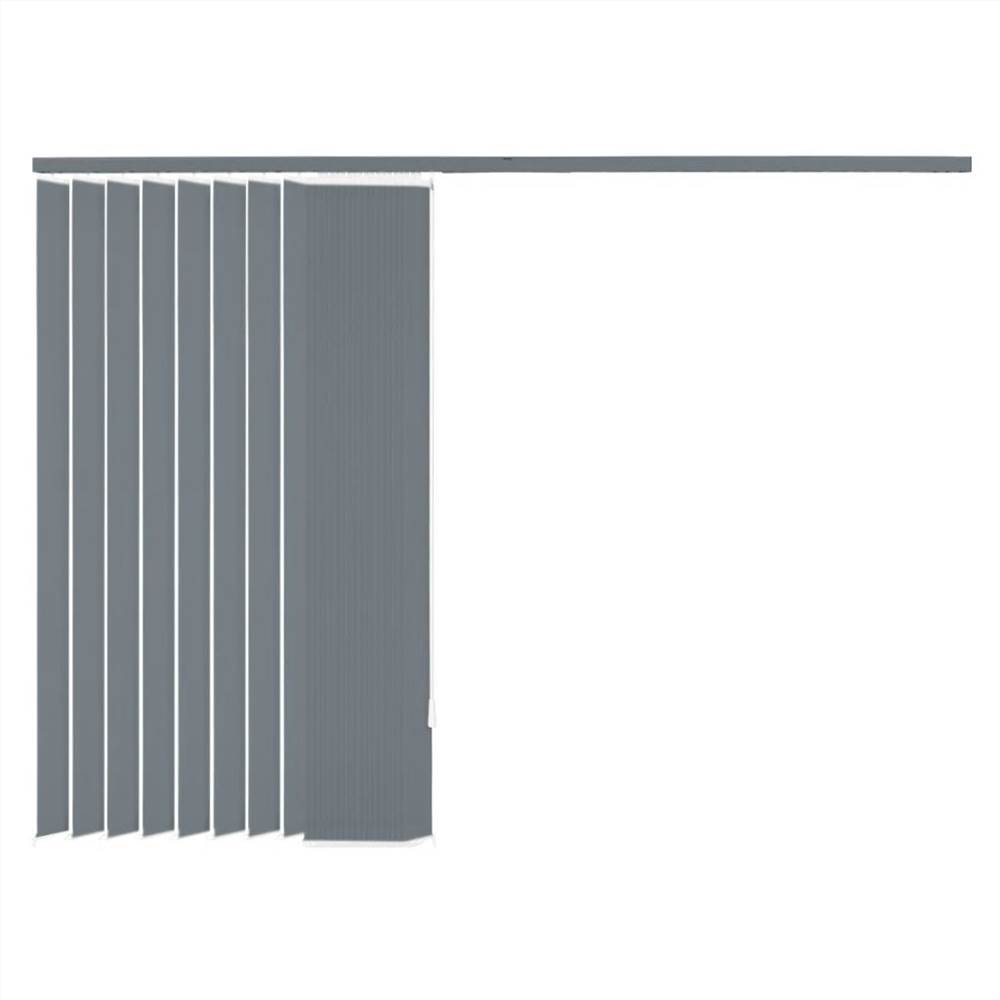 Vertical Blinds Grey Fabric 120x180 cm