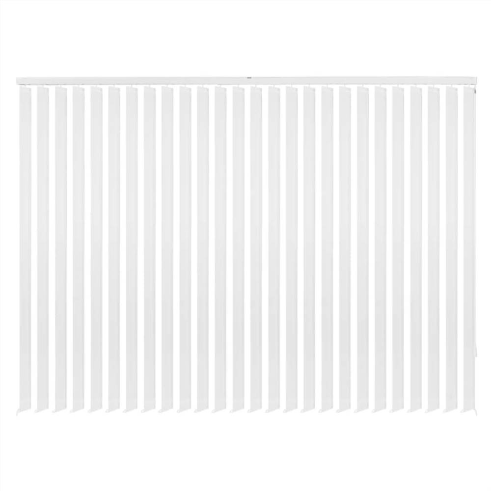 Vertical Blinds White Fabric 195x250 cm