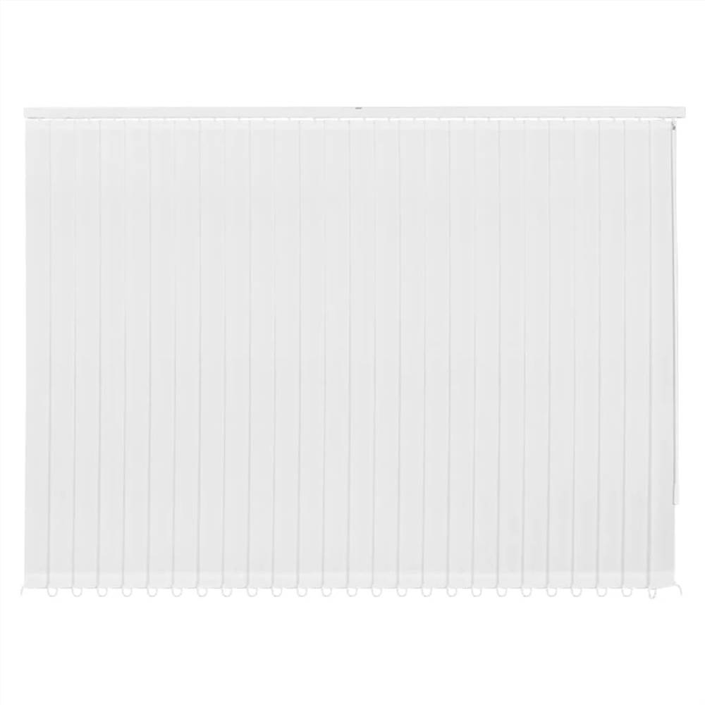Vertical Blinds White Fabric 195x250 cm