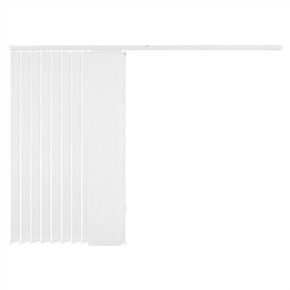 Vertical Blinds White Fabric 195x250 cm