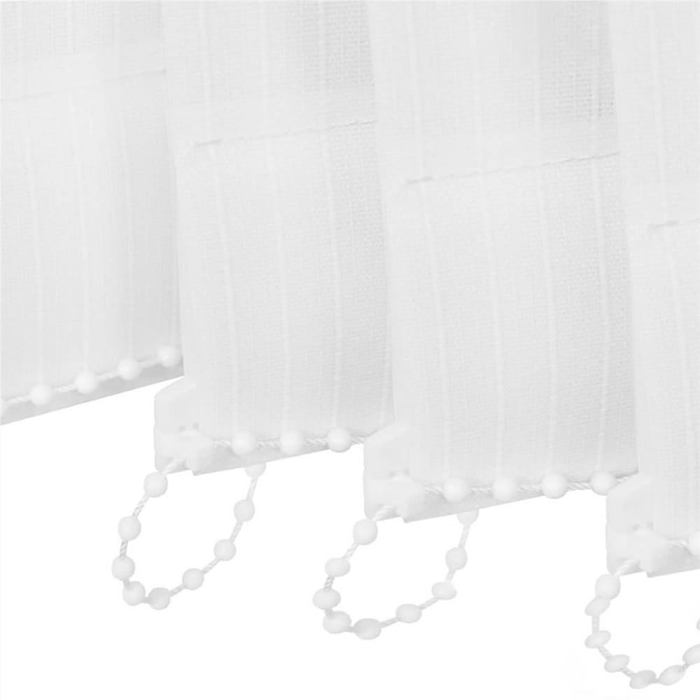 Vertical Blinds White Fabric 195x250 cm