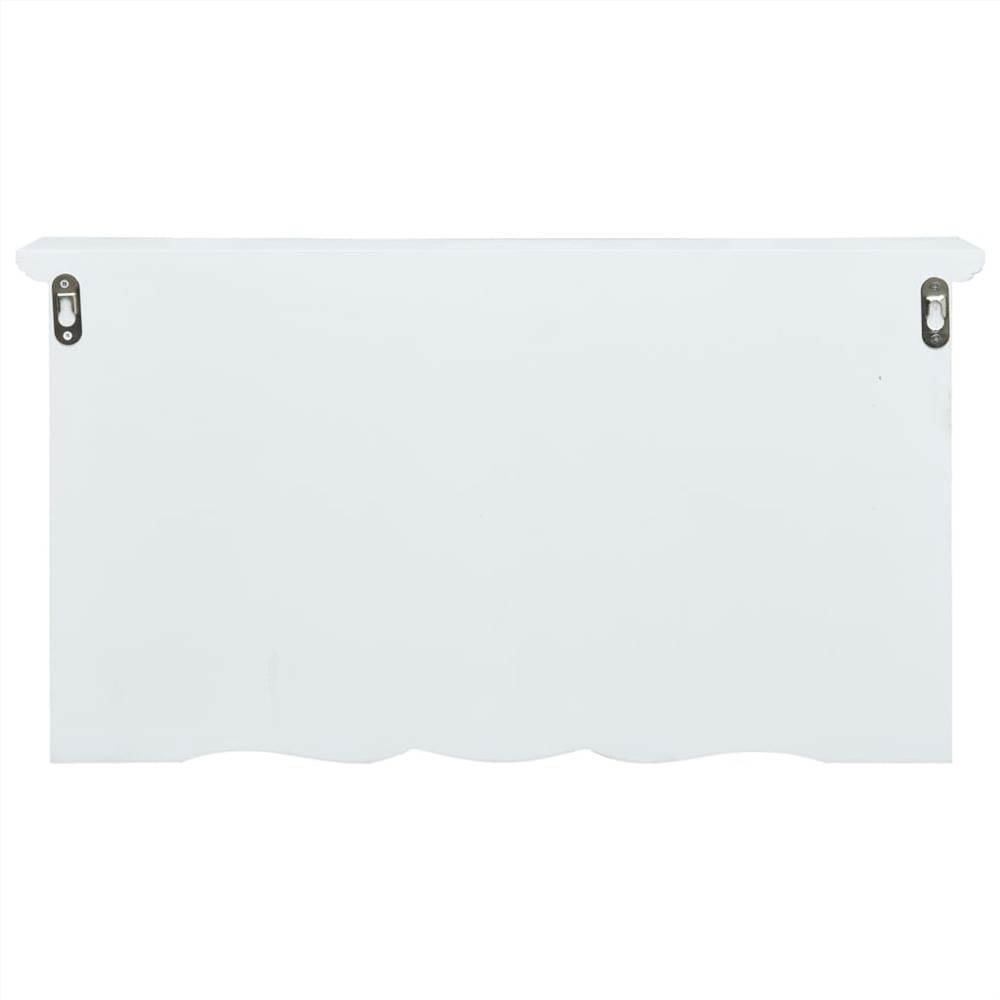 Wall Mounted Coat Rack White 56x17x30 cm MDF