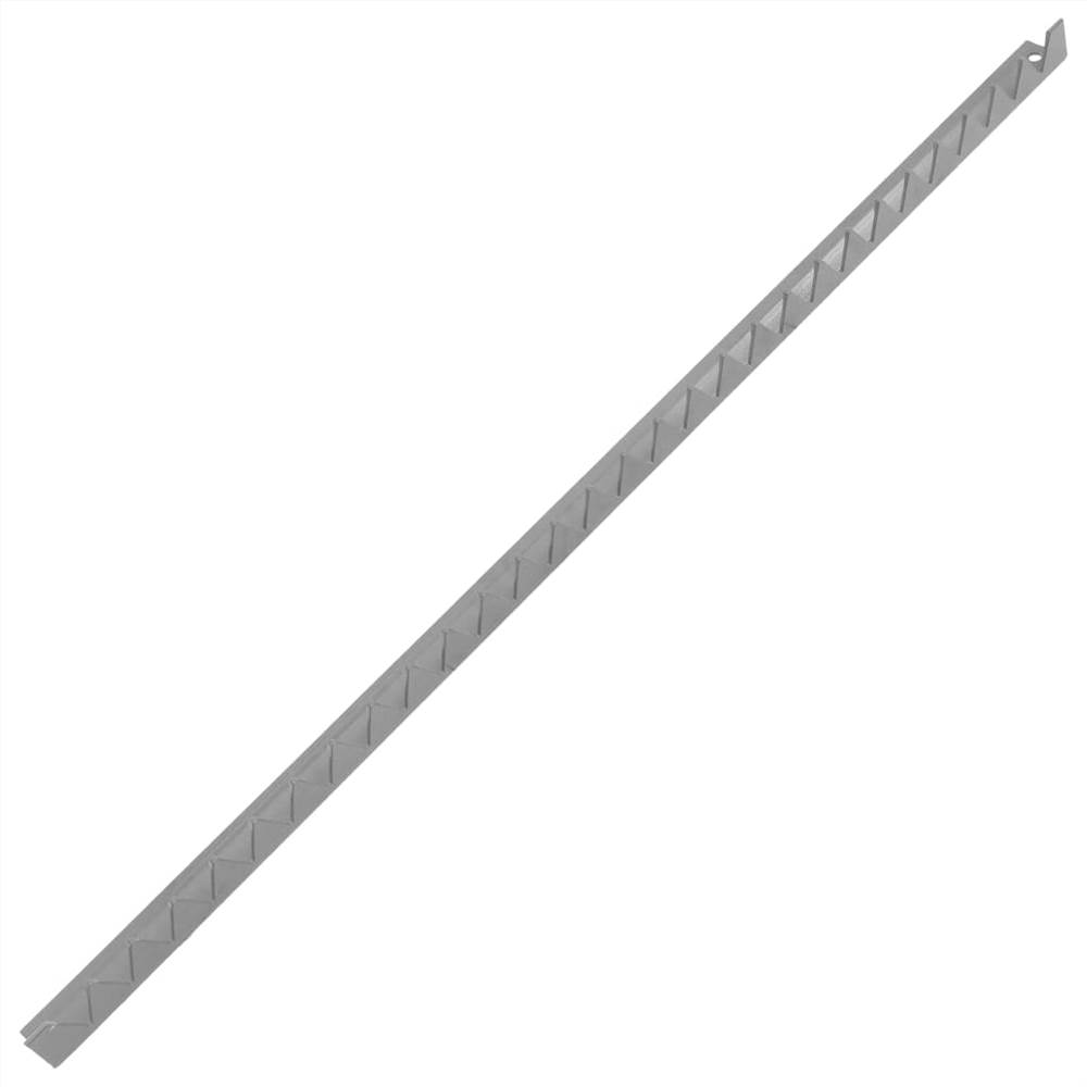 Wall Spikes 2 pcs Silver 1 m Galvanised Steel