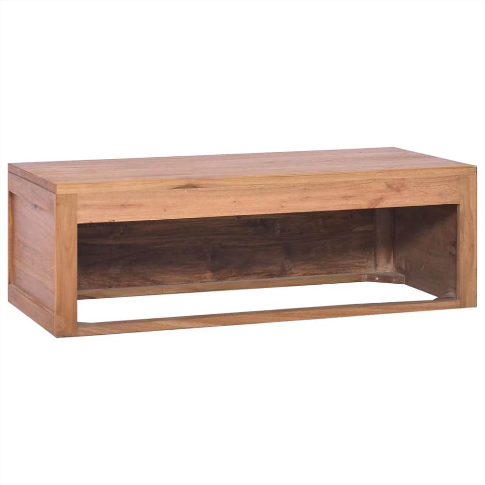 Wall-mounted Bathroom Cabinet 90x45x30 cm Solid Teak Wood