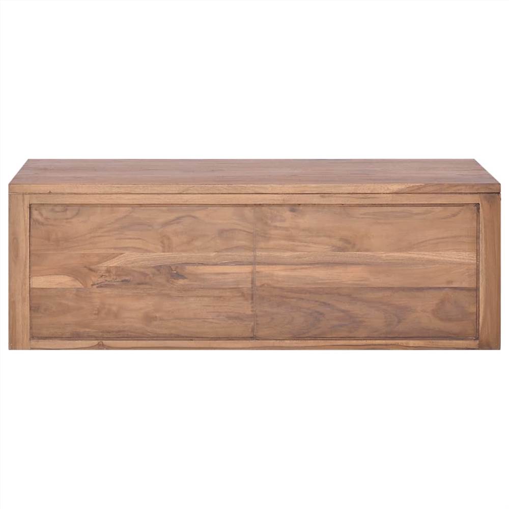Wall-mounted Bathroom Cabinet 90x45x30 cm Solid Teak Wood