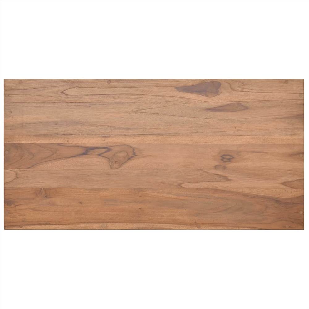 Wall-mounted Bathroom Cabinet 90x45x30 cm Solid Teak Wood