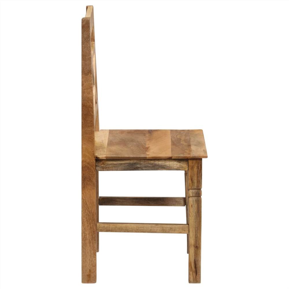 Dining Chairs 6 pcs Solid Mango Wood