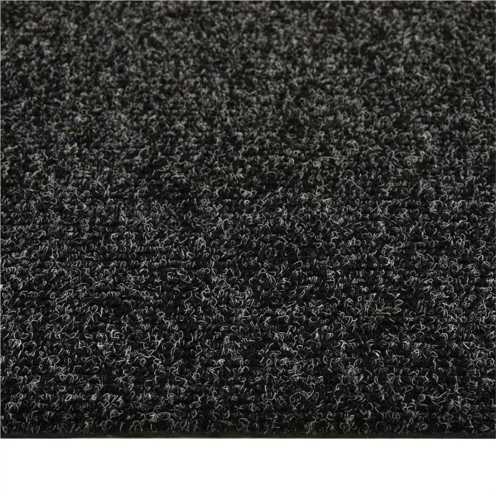 Floor Carpet Tiles 20 pcs 5 m² Black