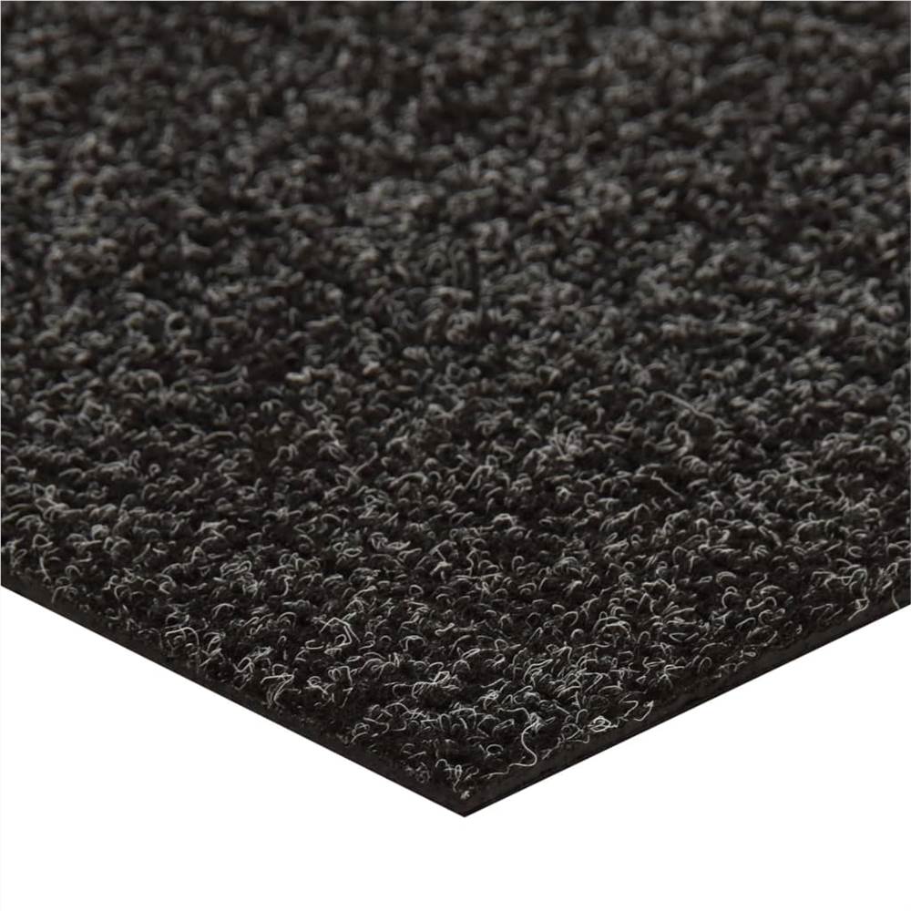 Floor Carpet Tiles 20 pcs 5 m² Black