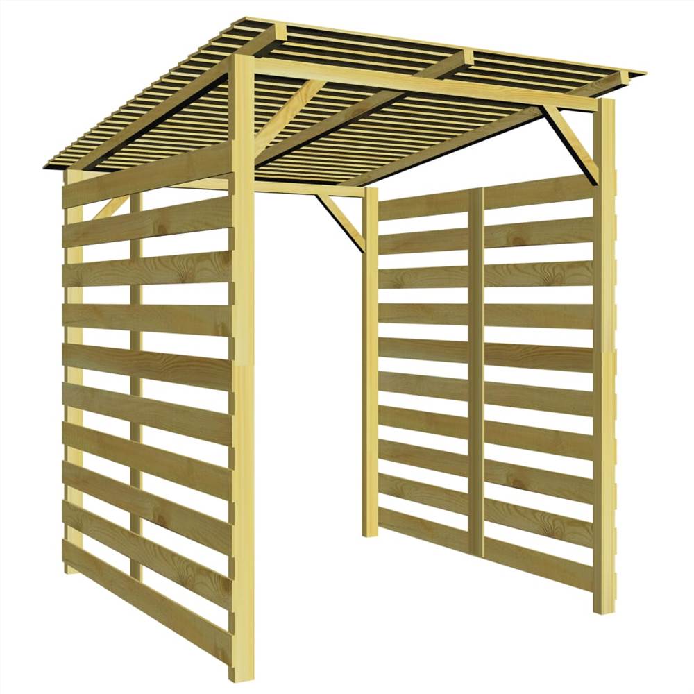 Garden Firewood Storage Shed Impregnated Pinewood