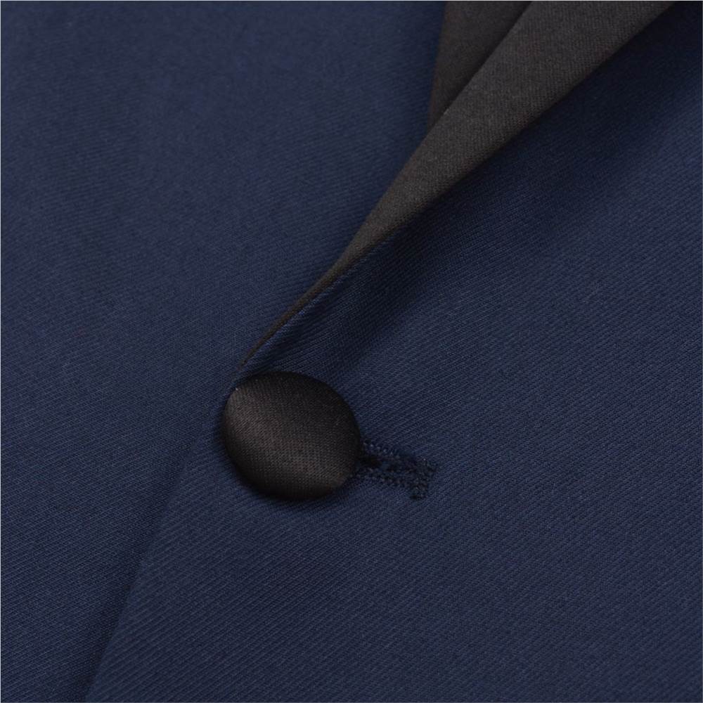 Mens 2 Piece Black Tie Dinner Suit/Smoking Tuxedo Size 46 Navy