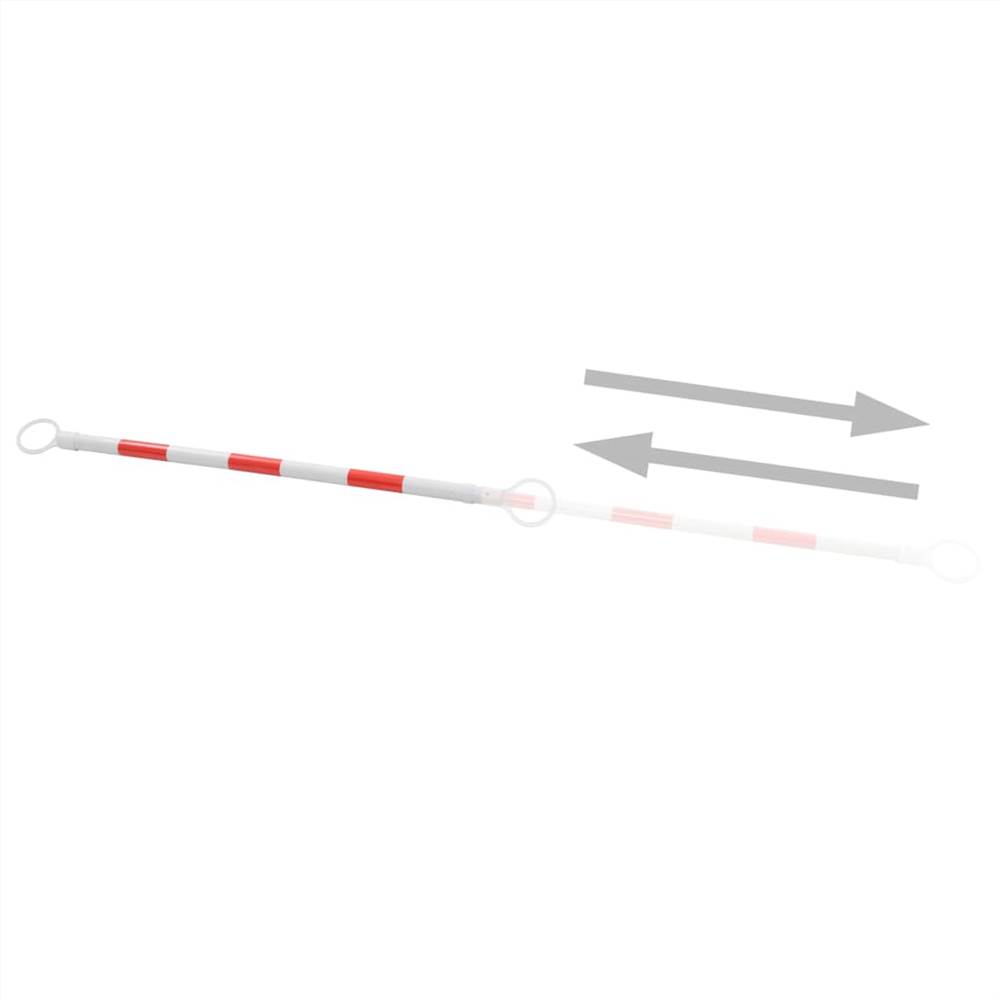 Retractable Traffic Cone Bars 2 pcs Plastic 130-215 cm