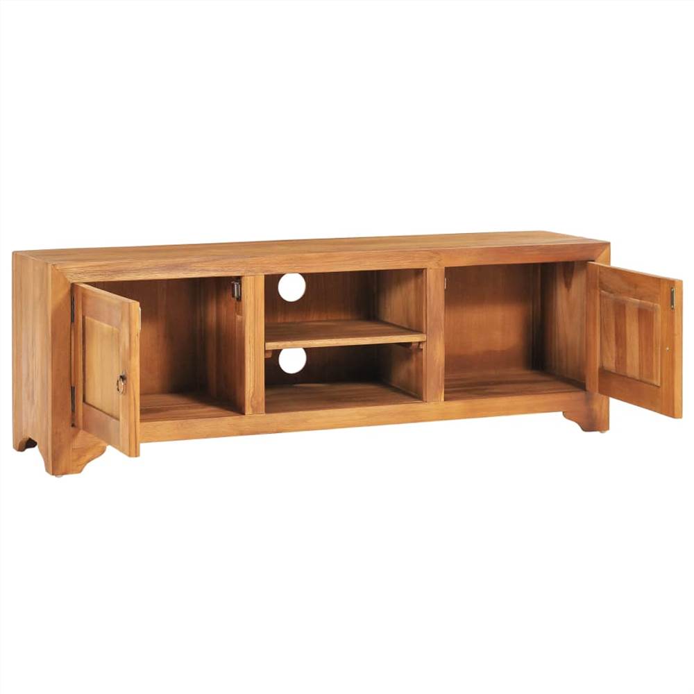 TV Unit 120x30x40 cm Solid Teak Wood