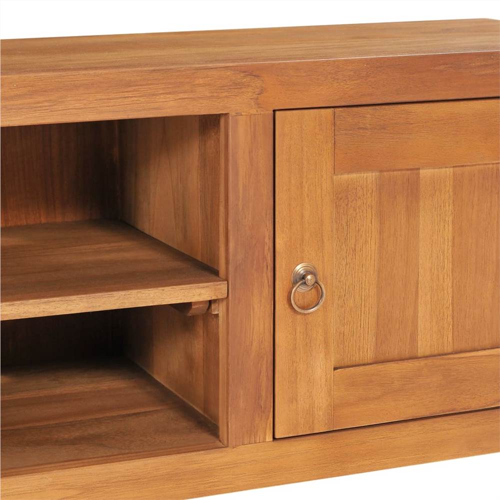 TV Unit 120x30x40 cm Solid Teak Wood