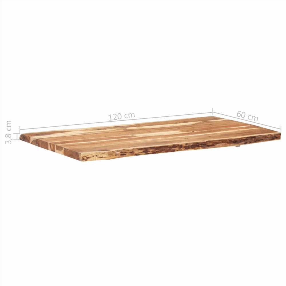 Table Top Solid Acacia Wood 120x60x3.8 cm