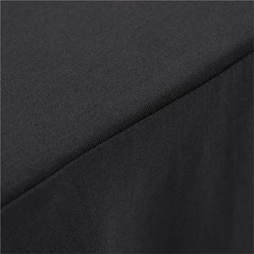 2 pcs Table Covers with Skirt Stretch 243x76x74 cm Anthracite