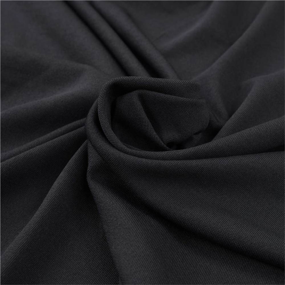 2 pcs Table Covers with Skirt Stretch 243x76x74 cm Anthracite
