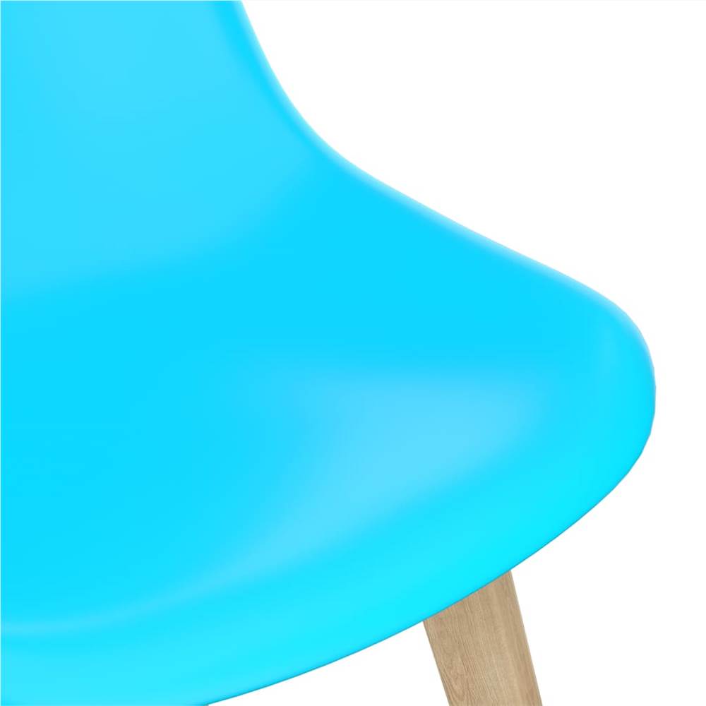 7 Piece Dining Set Blue
