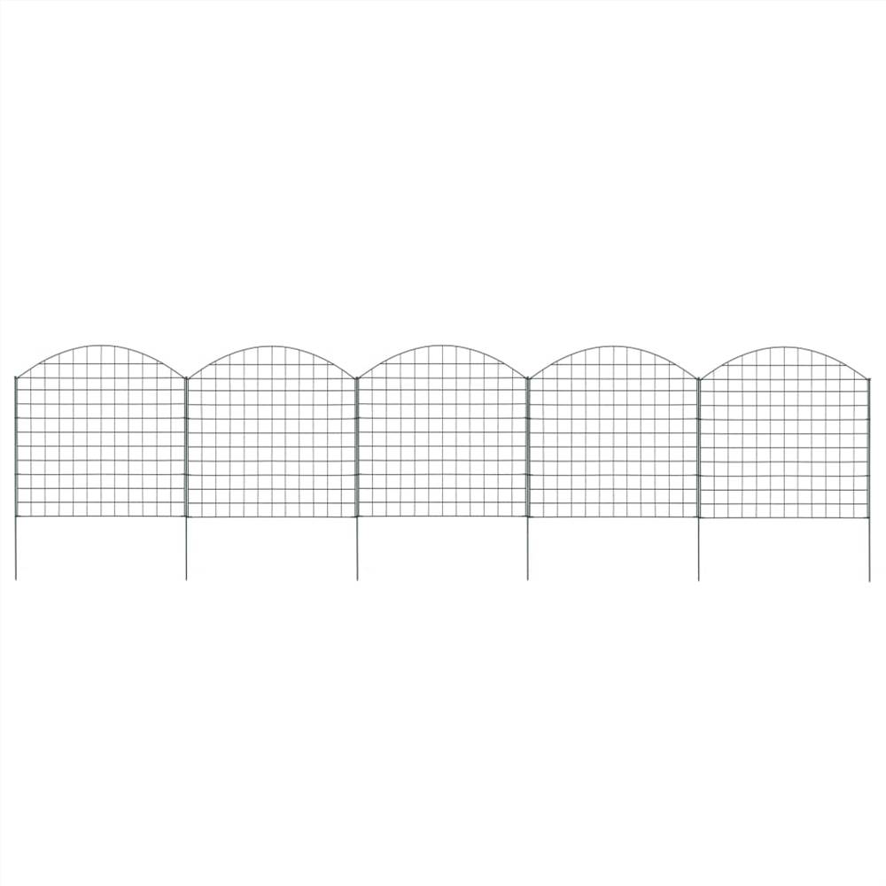 Arched Pond Fence Set 77.5x78.5 cm Green