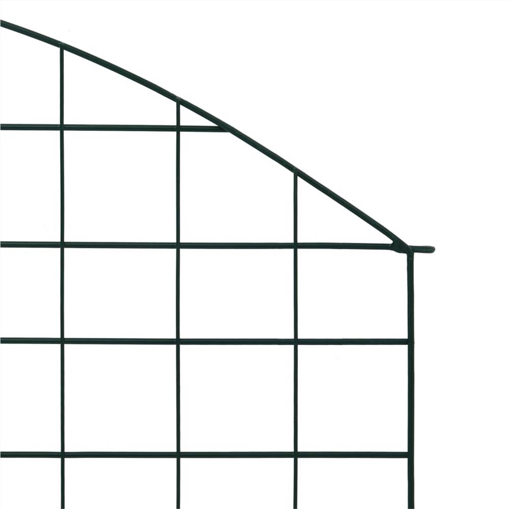 Arched Pond Fence Set 77.5x78.5 cm Green