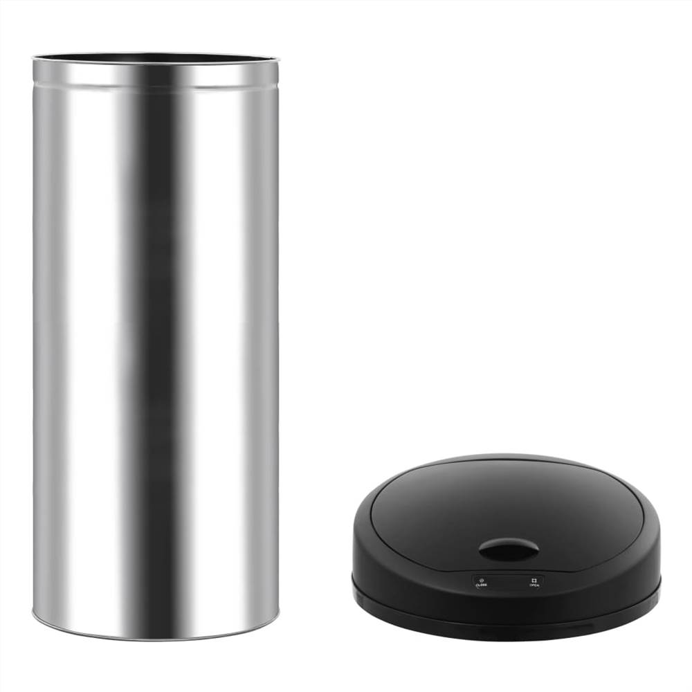 Automatic Sensor Dustbin Garbage Bin 62 L Stainless Steel
