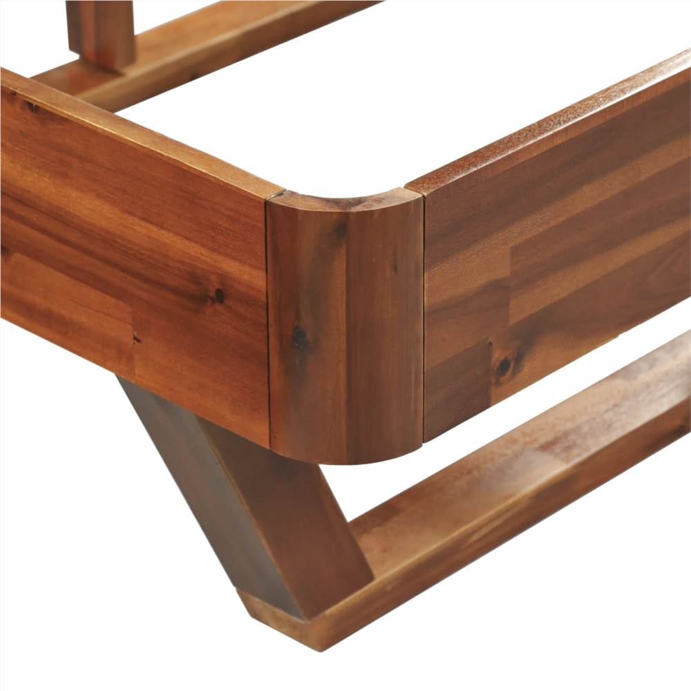 Bed Frame Solid Acacia Wood 100x200 cm