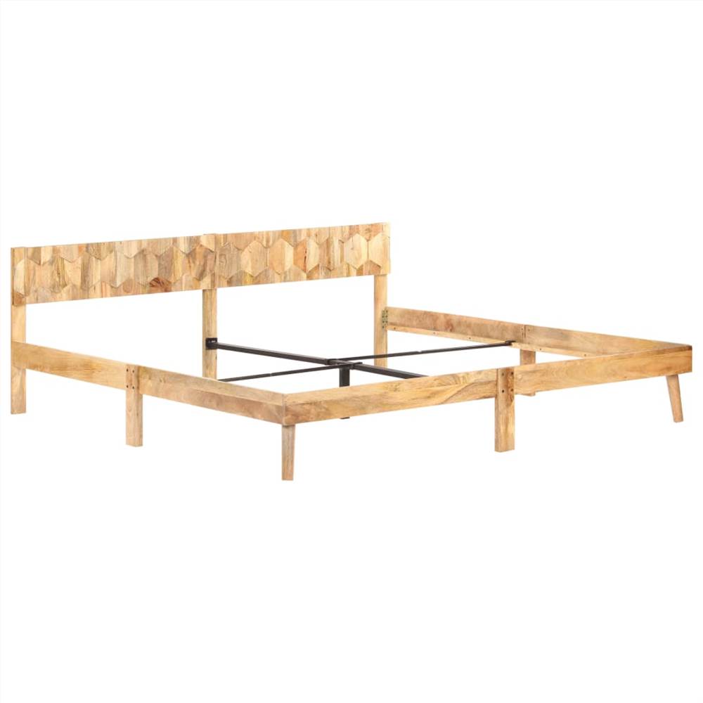 Bed Frame Solid Mango Wood 200x200 cm