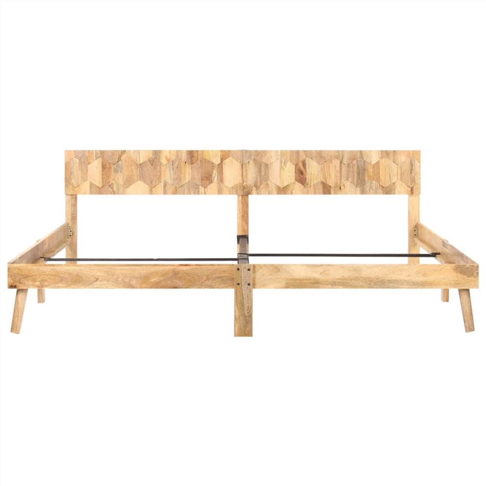 Bed Frame Solid Mango Wood 200x200 cm