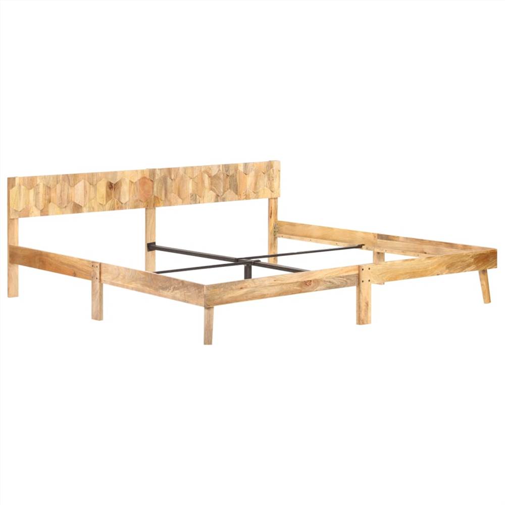 Bed Frame Solid Mango Wood 200x200 cm