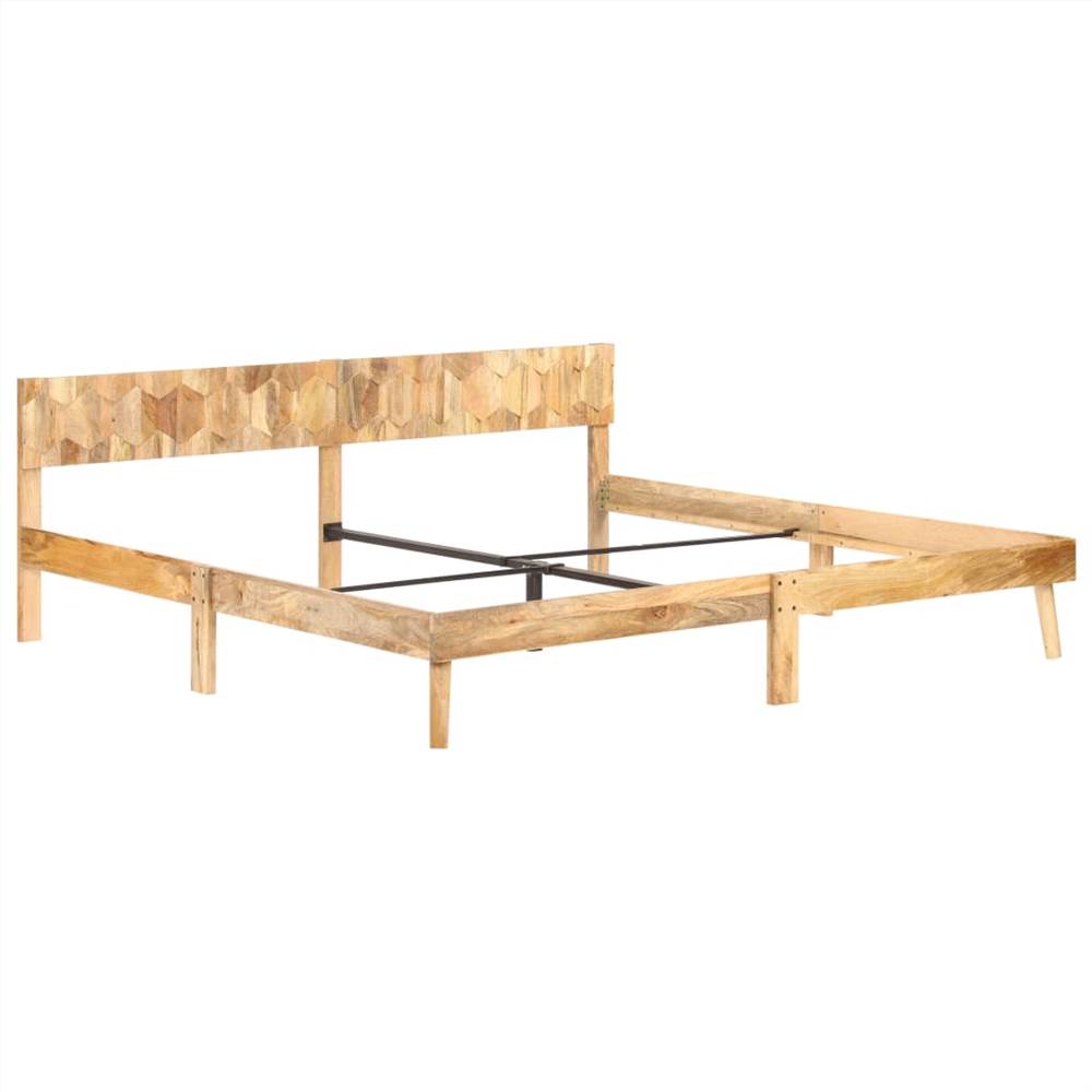 Bed Frame Solid Mango Wood 200x200 cm