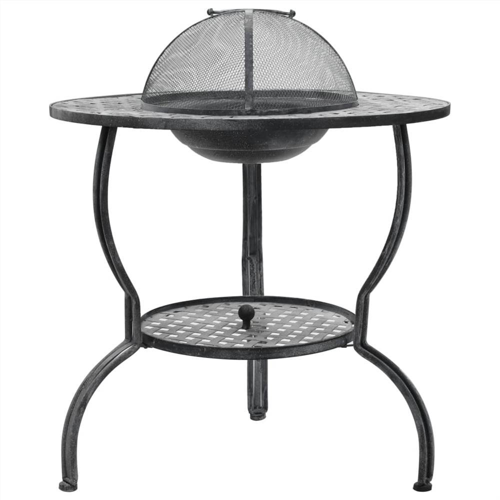 Charcoal BBQ Grill Antique Grey 70x67 cm