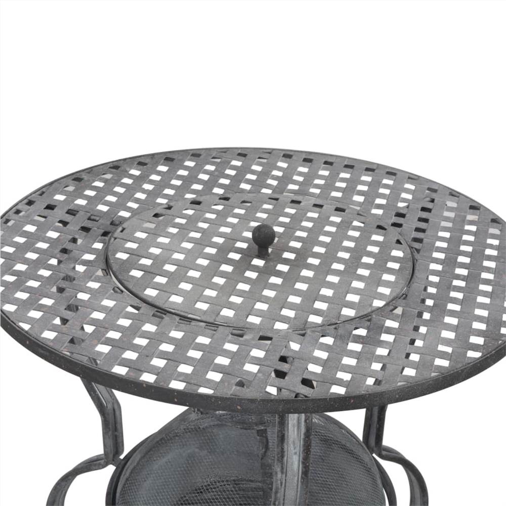 Charcoal BBQ Grill Antique Grey 70x67 cm