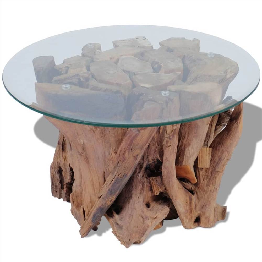 Coffee Table Solid Teak Driftwood 60 cm