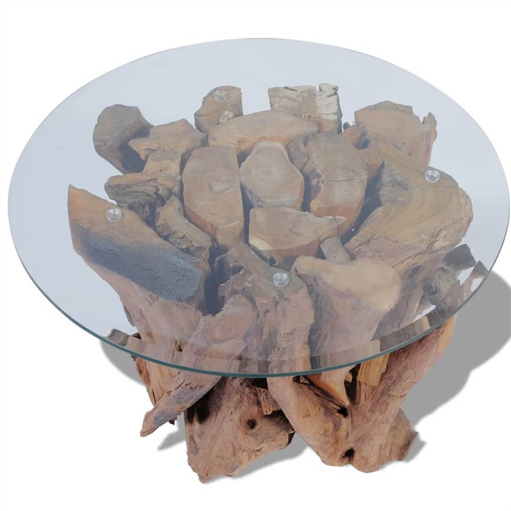 Coffee Table Solid Teak Driftwood 60 cm