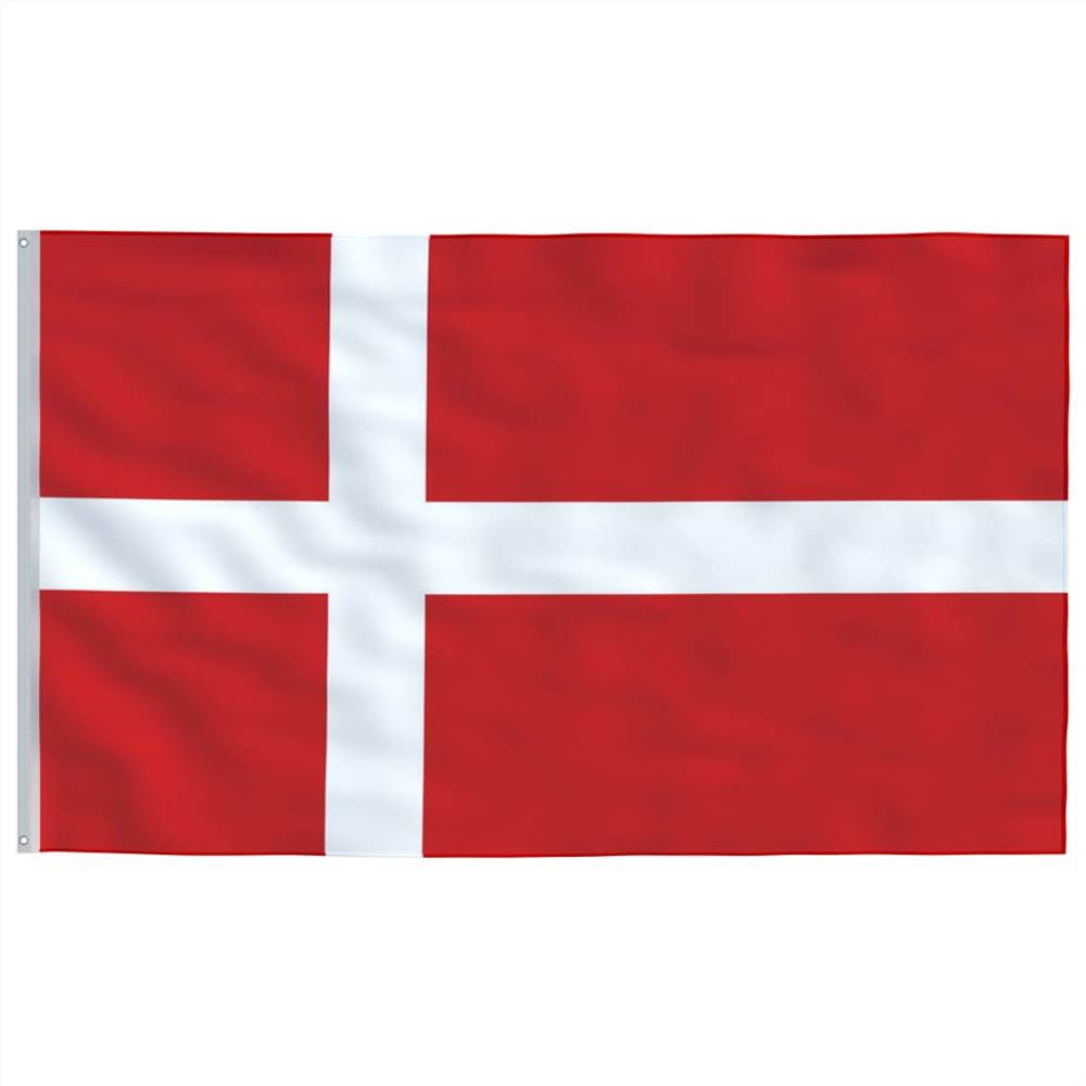 Denmark Flag and Pole Aluminium 6 m