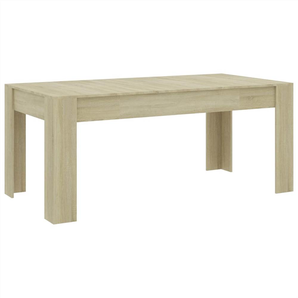 Dining Table Sonoma Oak 180x90x76 cm Chipboard