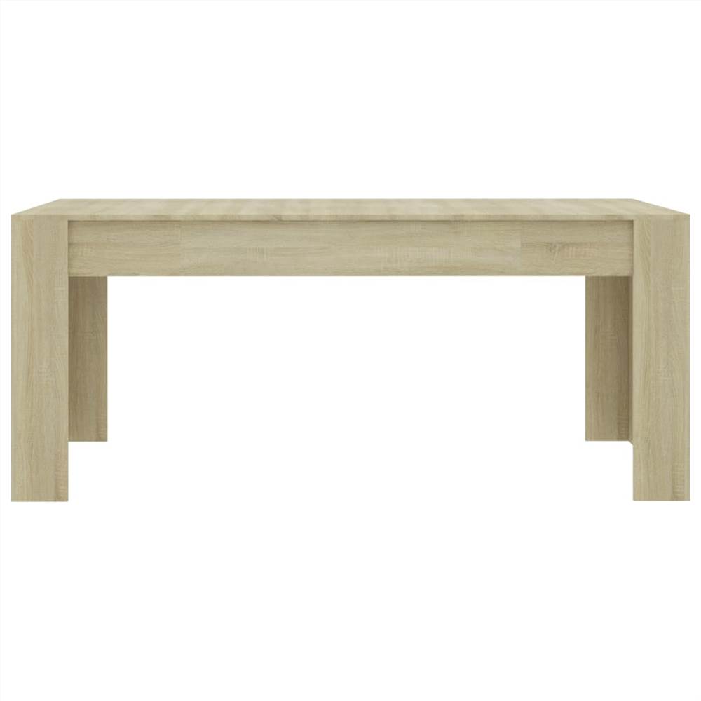 Dining Table Sonoma Oak 180x90x76 cm Chipboard