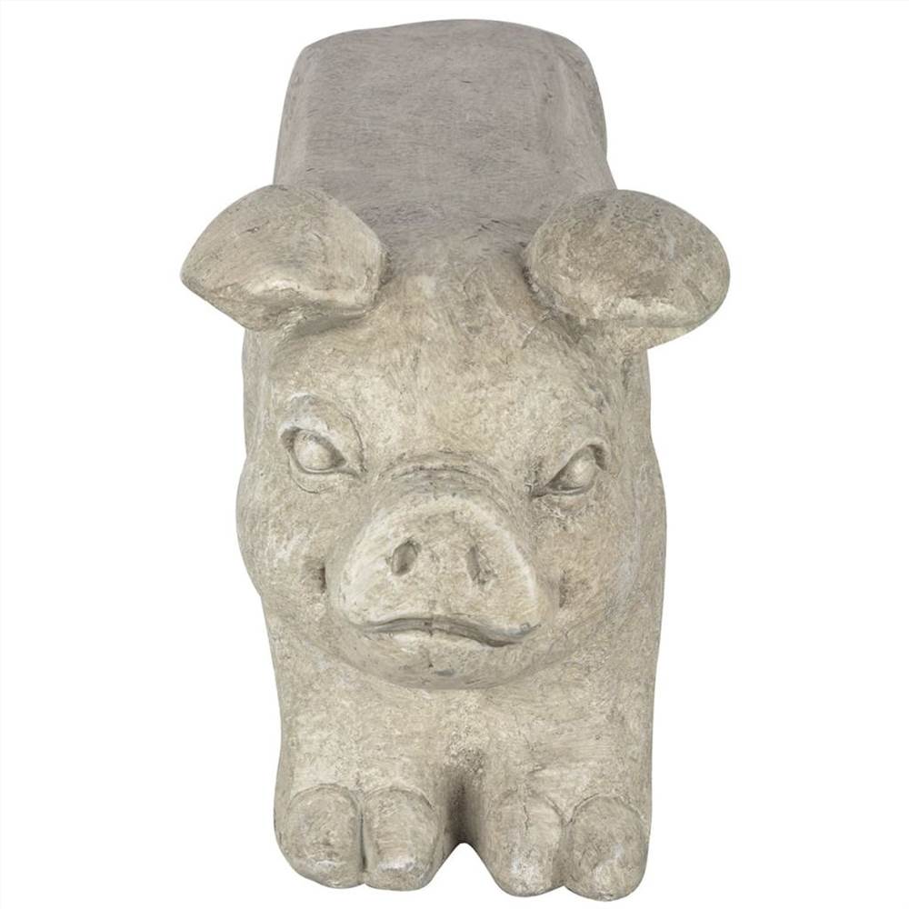 Esschert Design Stone Garden Bench Pig Grey AV13